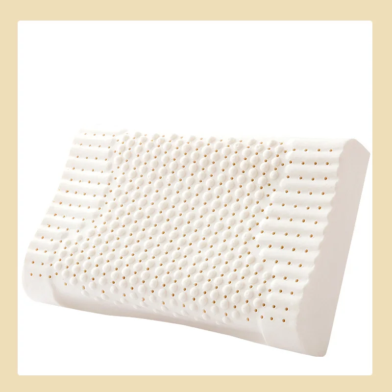 

Natural latex pillow Adult cervical spine Pillow core massage particle pillow with stencil memory pillow massage travel pillow