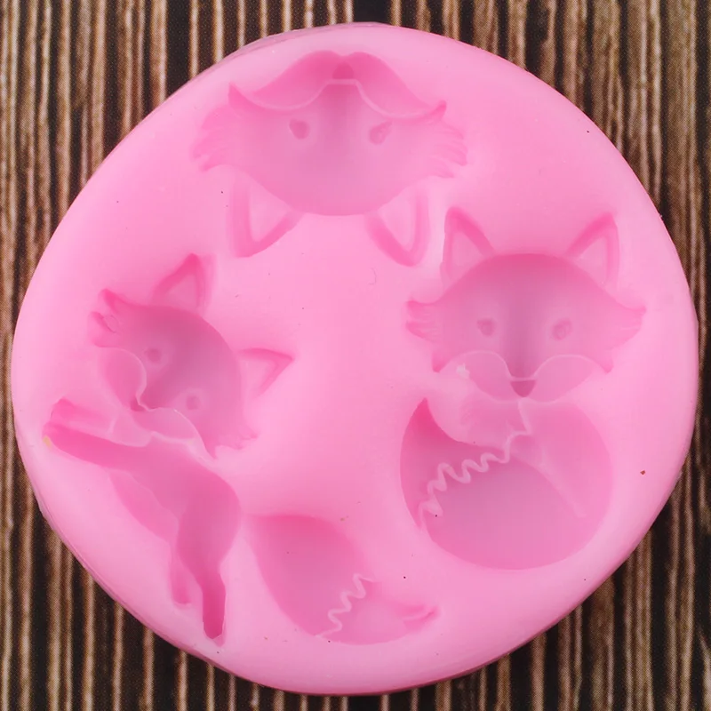 Sijiangmold Fuchs Silikonform - Für Fondant, Schokolade & Kekse (1 Stück, Hitzebeständig)