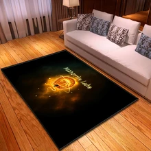 Лампа в виде тыквы на Хэллоуин напечатанный ковер для детской комнаты праздничное украшение для спальни Противоскользящий коврик для гостиной