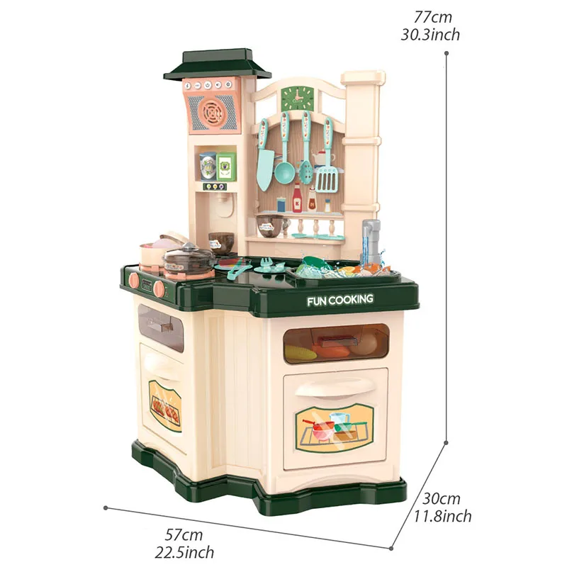 infant shining 40PCS Kids Kitchen Toys Set Children Cooking Toy Kitchen Pretend Play Simulation Kitchen Girls Toy Gift