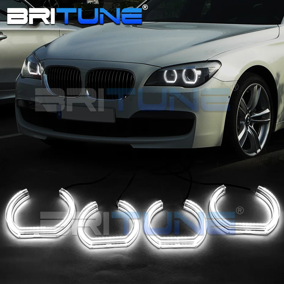 Глаза ангела для BMW F01 F02 аксессуары тюнинга F03 F04 730d 740d 740i 750i 760i ксеноновая фара DTM