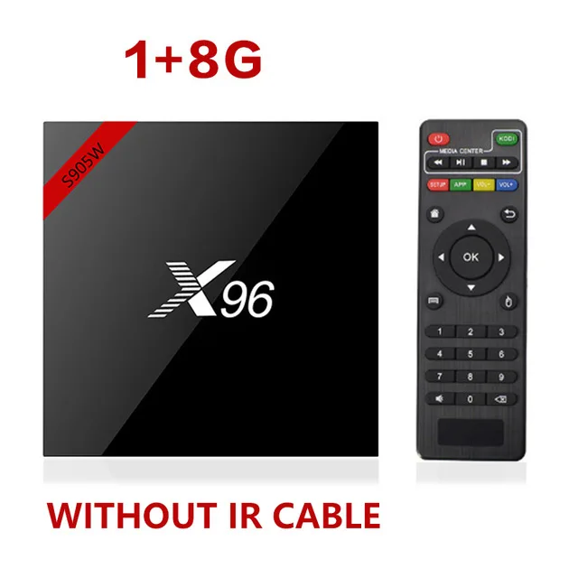 1GB 8GB X96W Android 7,1 Smart tv Box 2GB16GB Amlogic S905W четырехъядерный 2,4 ГГц WiFi телеприставка 4K HD онлайн домашний медиаплеер PK H96 Max - Цвет: 1GB 8GB