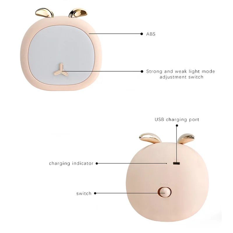 Deer Bunny Rabbit Night Light Touch Lights USB Rechargeable Dimming Multi Function Bedside Light for Room Decorative Kids Lamps Deer Bunny Rabbit Night Light Touch Lights USB Rechargeable Dimming Multi Function Bedside Light for Room Decorative Kids Lamps