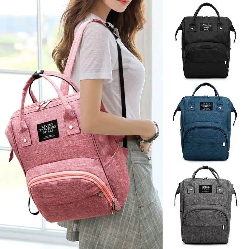 

Simple Carry Clip Maternity Nappy Diaper Bag Large Capacity Baby Travel Backpack Handbag #905