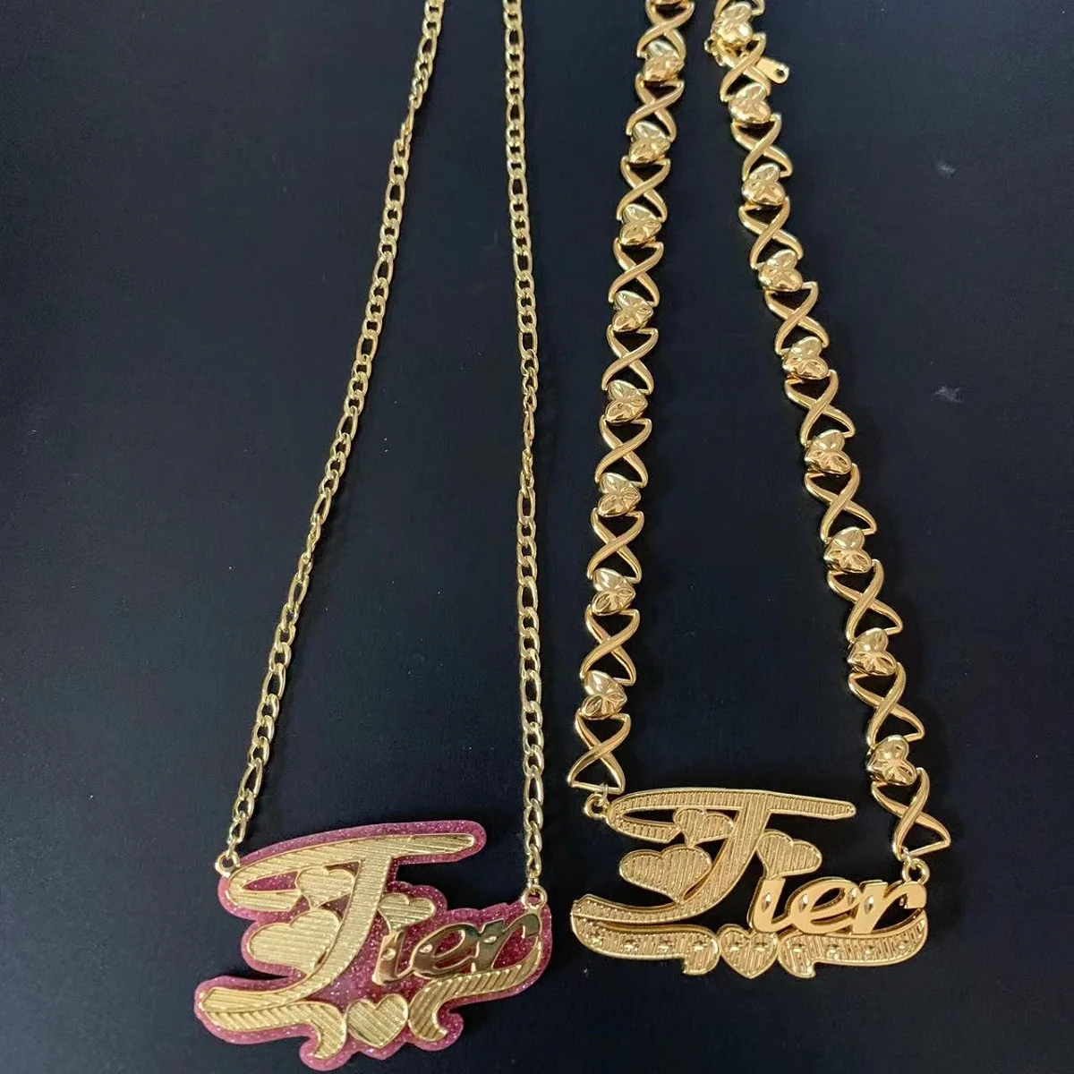 XOXO Necklace Personalized 3D 