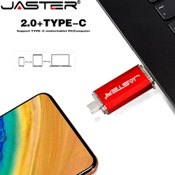 JASTER – Mini clé USB type c 128 de haute qualité, support à mémoire de 4GB 8GB 16GB 32GB 64GB GB, lecteur flash pour appareil de type c 