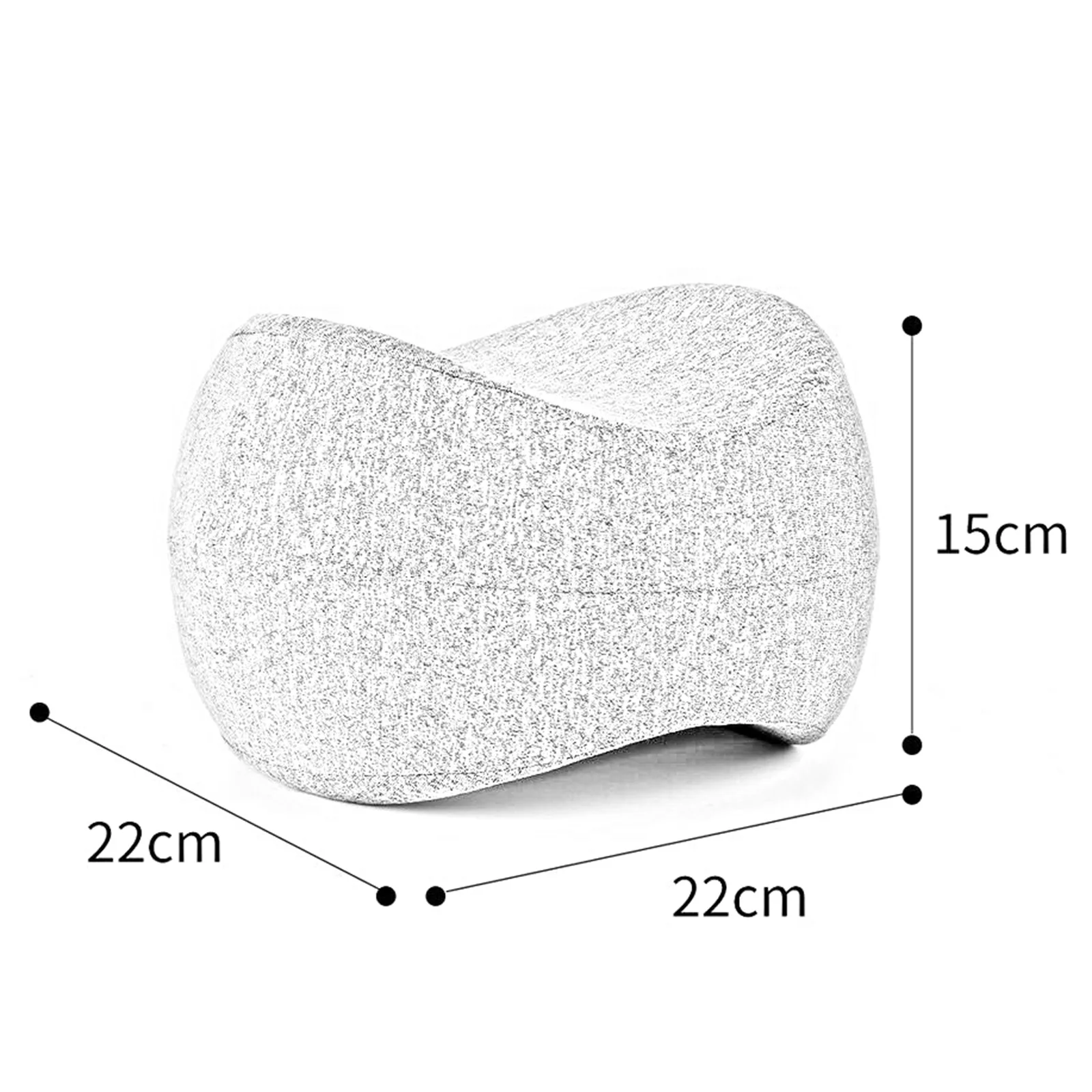 1pc Useful Memory Foam Knee Pillow for Sciatica Back Leg Zipper Closure