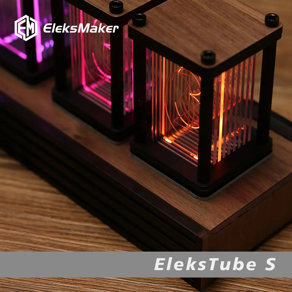 EleksMaker EleksTube R 6-Bit Kit Electronic LED Luminous Retro Glows Analog Nixie Tube Clock nixie tube clock