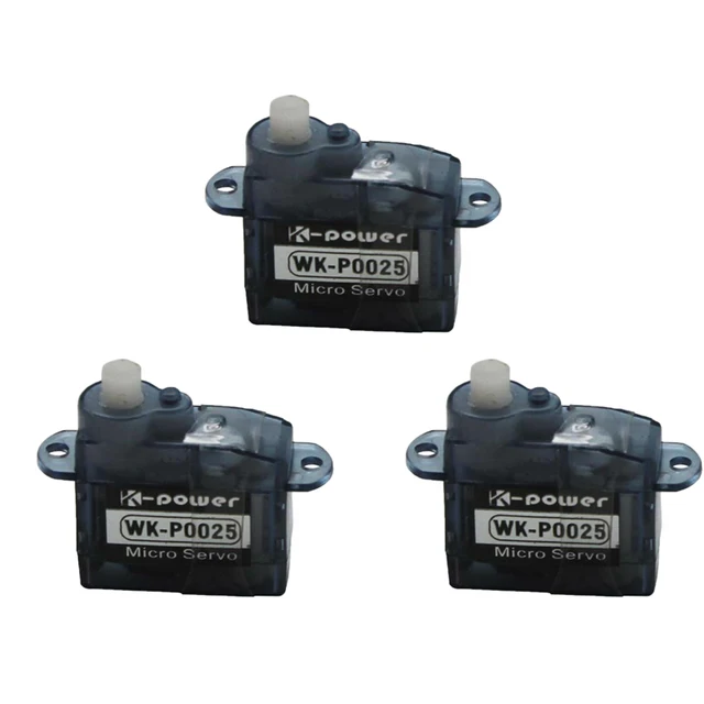 3PCS K-power P0025 2.5G/0.8KG/0.07Sec Analog High Speed Coreless Micro/Mini Servo for RC Airplane