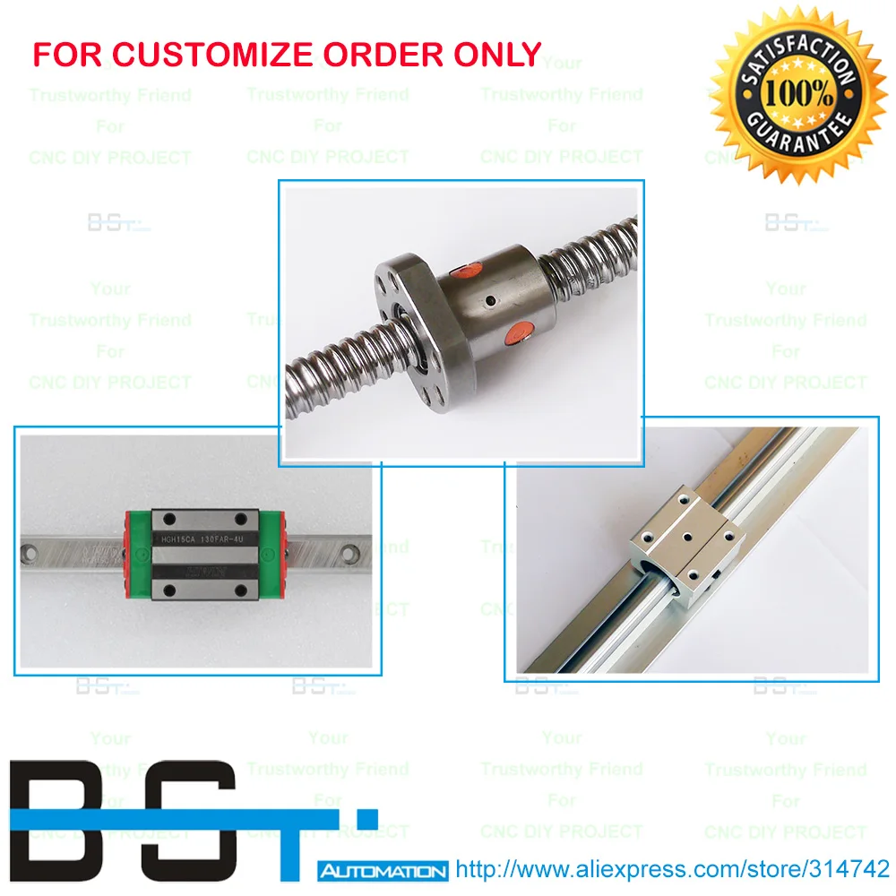 

Customize Order for CNC DIY:RM1605 Ballscrew Assemble SBR16 Linear Rail Support 3.175mm single flute cutter