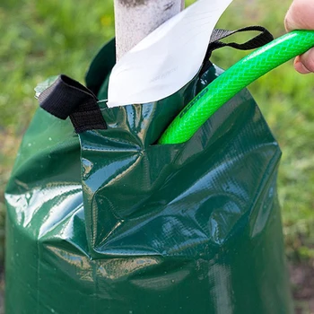 

20 Gallon Agricultural Garden Tool Plants Hanging Dark Green With Zipper Tree Watering Bag Drip Irrigation PVC Large Reusable