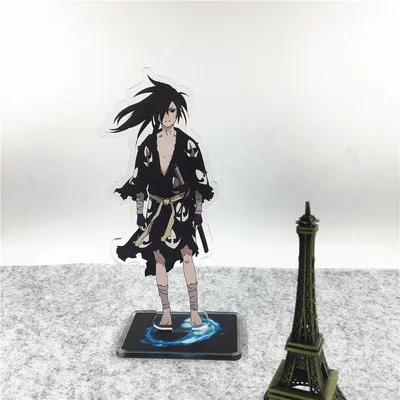 Белый Аниме Dororo акриловые подставки ahoumaru Hyakkimaru милый мультфильм акриловые брелок модная новинка персонализированные ювелирные изделия подарок - Цвет: Белый