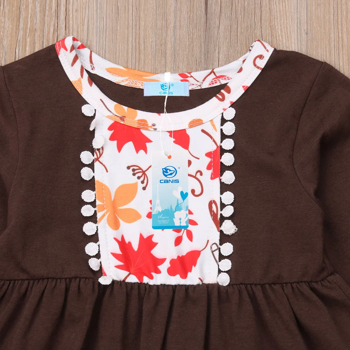 Emmababy футболка с длинными рукавами и рисунком лисы для маленьких девочек топ, мини-платье+ штаны, леггинсы повязка на голову, комплект одежды из 3 предметов, осенняя одежда