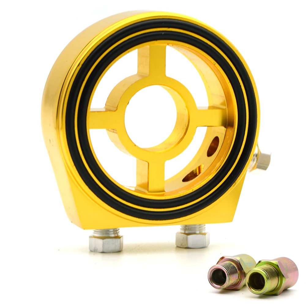 DepoTuning M20X1.5 3/4-16 1/8 NPT алюминиевый гоночный масляный манометр Масляный фильтр Сэндвич-адаптер масляный датчик кулер адаптер