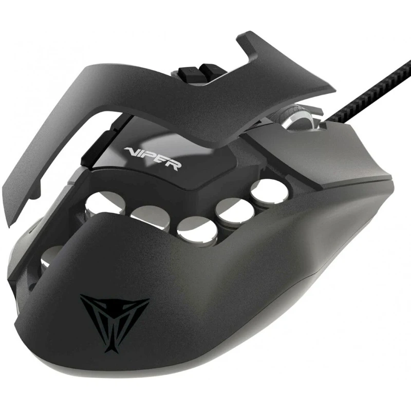 Мышь Patriot Viper V570 Blackout Edition PV570LUXWAK лазерная, 12000 dpi, подсветка RGB цвет: черный