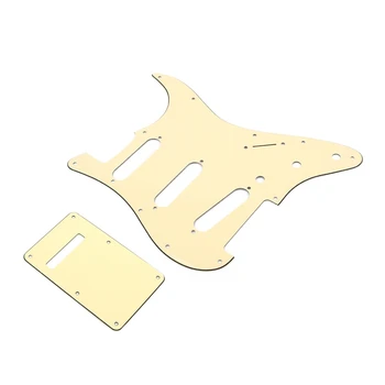 

HOT-8 Hole SSS Strat Guitar Pickguard Scratch Plate Back Plate Guitar Parts