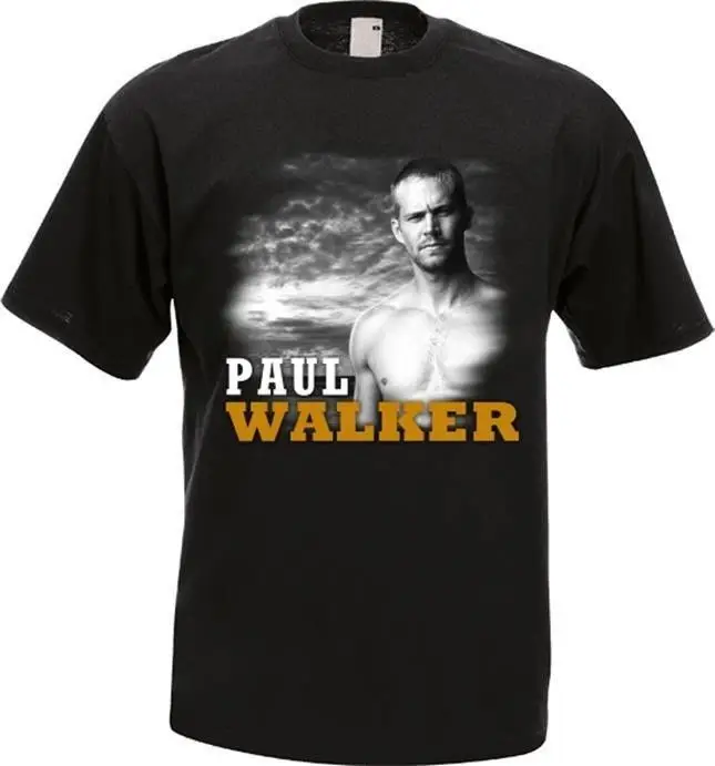 Paul Walker RIP Street Racing Fast T-Shirt for Men Black S-3XL Classic Quality High t-shirt Style Round Jersey t shirt |