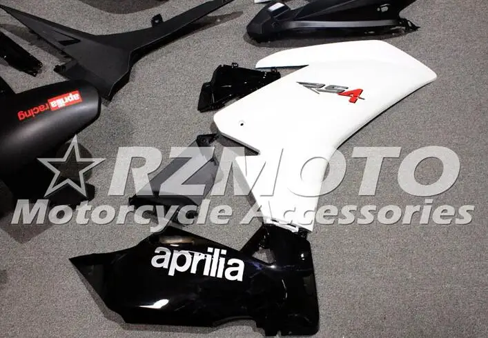 Инжектор Полный обтекатели набор для Aprilia RS4 50 125 2012-2013- ABS пластиковые мотоциклетные Обтекатели Комплекты Холодный белый черный