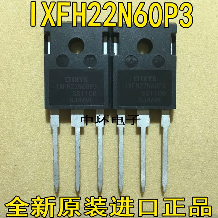 10 шт./лот IXFH22N60P3 600V 22Ax m y