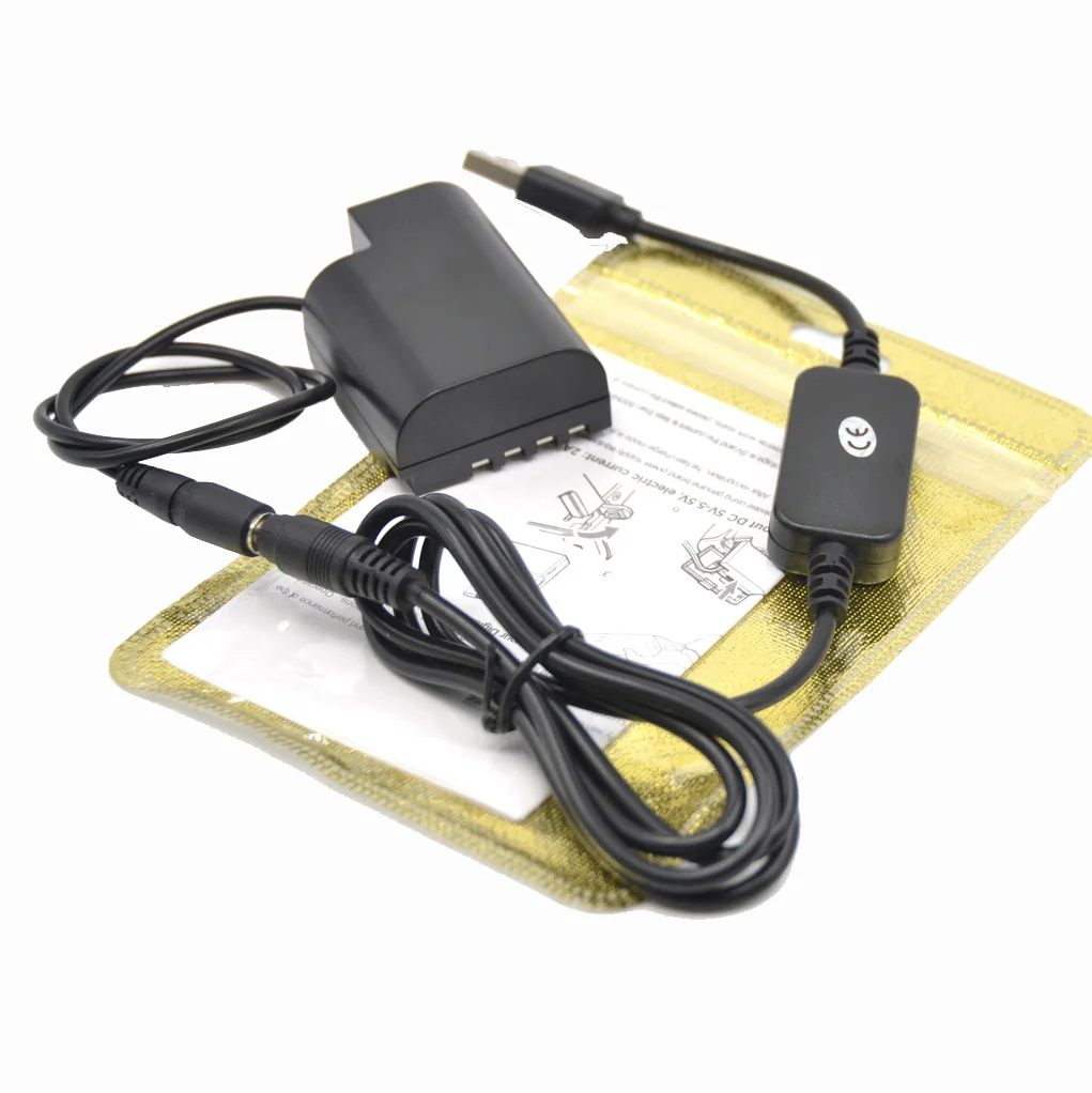 Power Charger USB Cable+DMW-BLF19 BLF19E Dummy Battery DMW-DCC12 DC Coupler for Lumix DMC-GH3 DMC-GH4 DMC-GH5 DMC-GH5S GH3 GH4