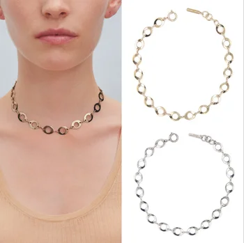 

Timeless Wonder Glam Cutout Geo Pave Choker Necklace Women Jewelry Punk Gothic Boho Designer Trendy Top Ins French Prom New 3348