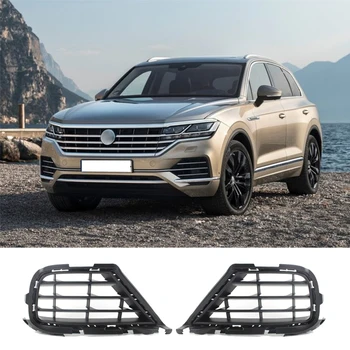 

1PCS Car Front Bumper lattice Grille Outer Grill Cover For VW Touareg 2015-2017 Left/Right Side Car Styling Cover 5