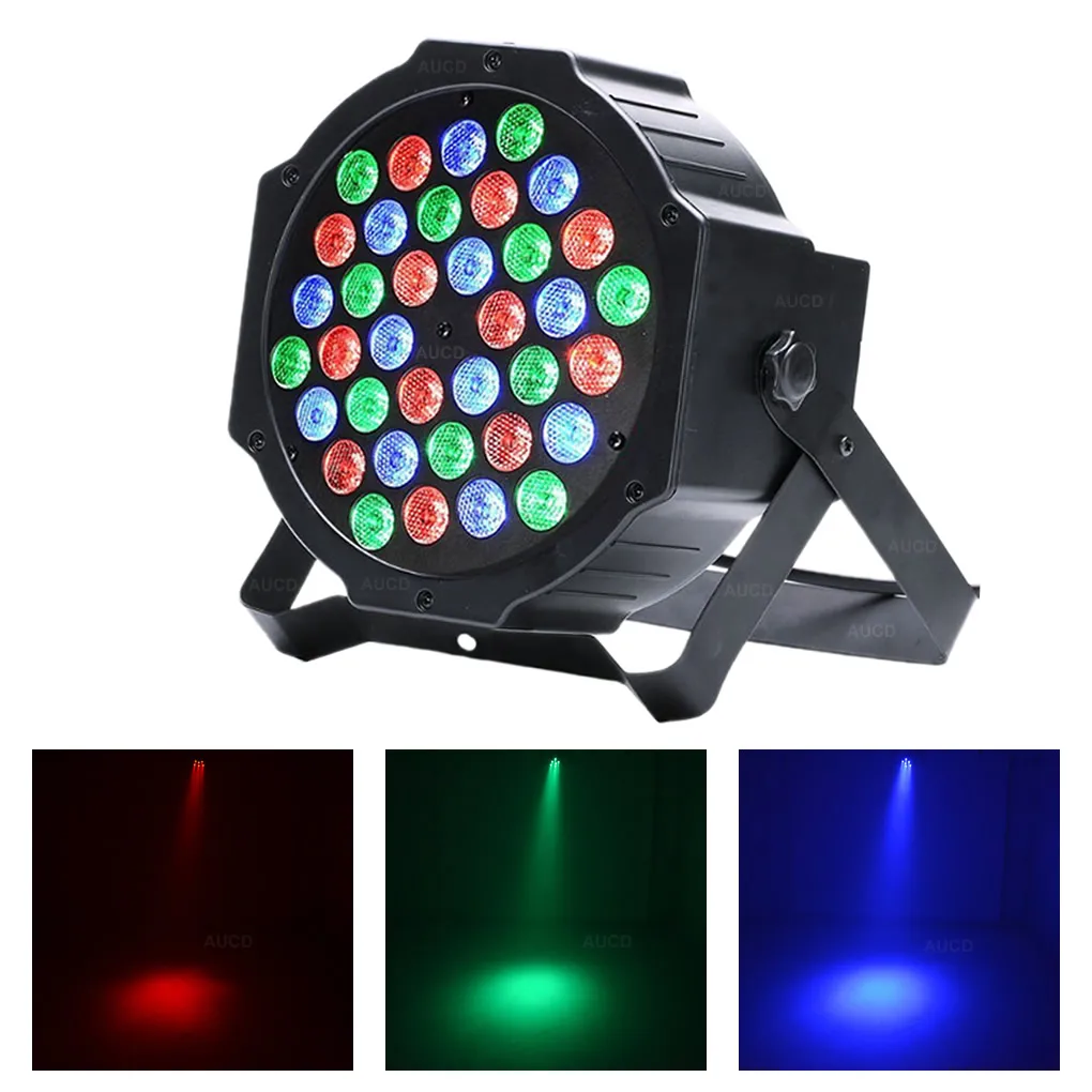 Миниатюрная Светодиодная лампа PAR AUCD 36 Вт светильник с активацией звуком DMX RGB