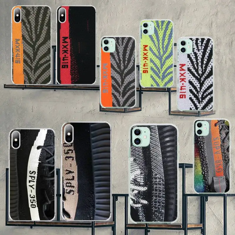 

CUTEWANAN Luxury brand Sneakers Shoe box Phone Case Capa for iPhone 11 pro XS MAX 8 7 6 6S Plus X 5S SE 2020 XR cover