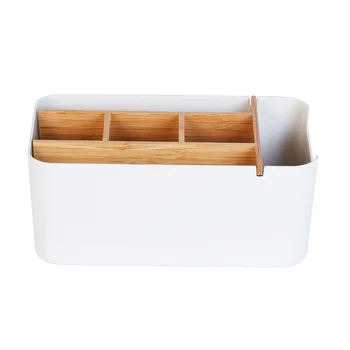 

Desk Organizer Multifunction Office Supplies Storage Box Remote Control Holder Bedside Living Room Decor