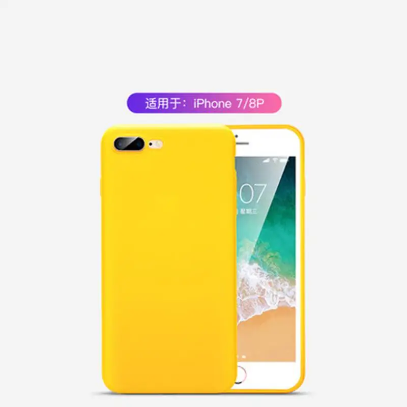 7plus жидкий силикагель 7p Полностью закрытый защитный комплект для 8 мобильных телефонов 8 ультратонкий - Цвет: Небесно-голубой