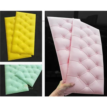 

Thicken self-adhesive headboard soft pack anti-collision wall stickers tatami soft bedside anti-collision soft package wallpaper