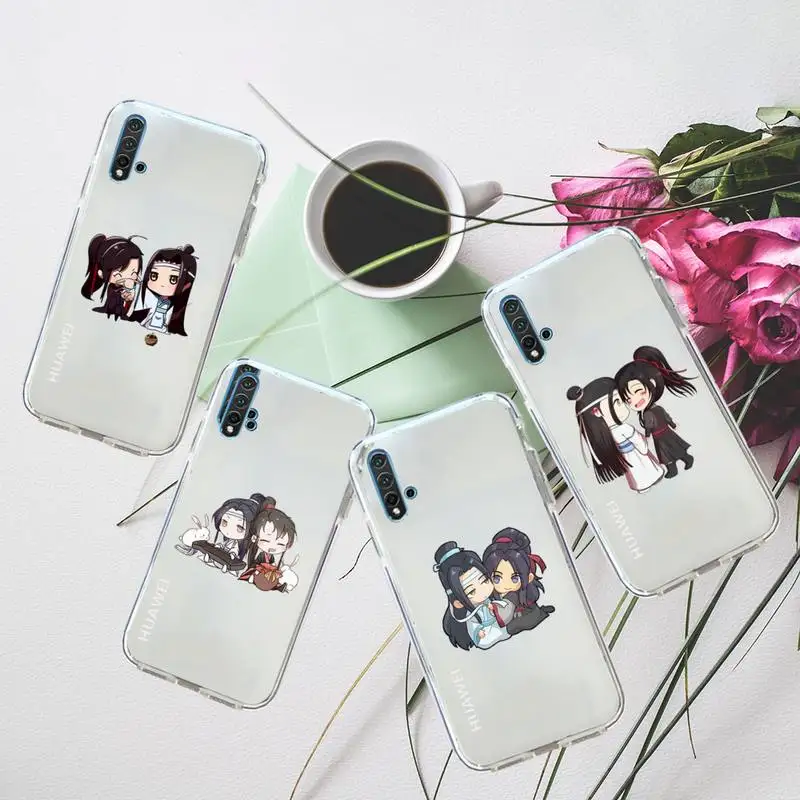 mo dao zu shi chinese anime Phone Case Transparent for Huawei honor P mate 40 20 30 10 50 i 9 x pro lite 8a | Мобильные телефоны и