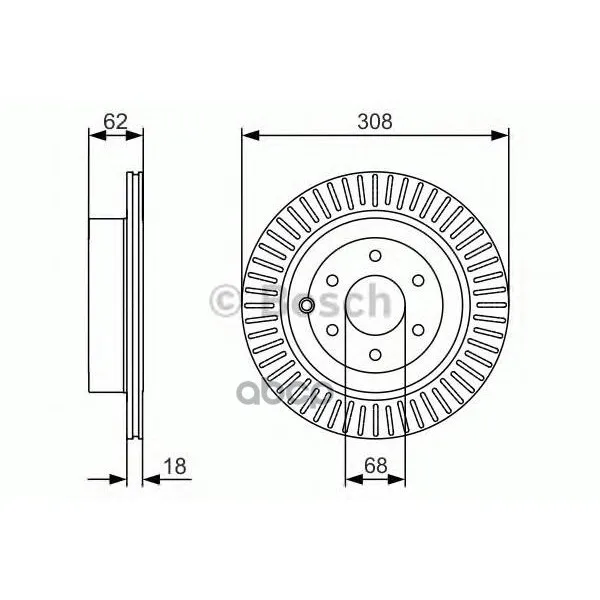 Тормозной Диск Задний Bosch арт. 0986479533