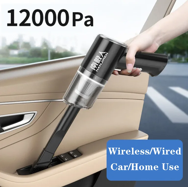 Wireless/Wired Charging Car Vacuum Cleaner Home Car Handheld Vacuum Cleaner