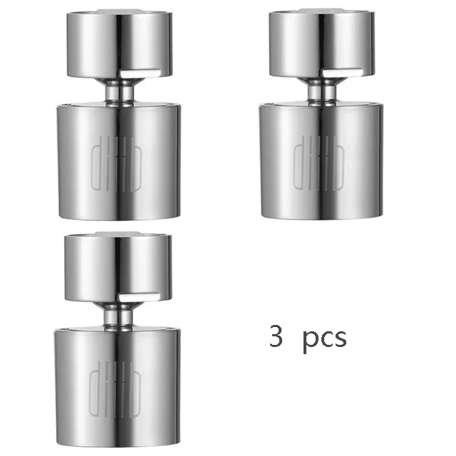 3pcs DXSZ001-1 Xiaomi Diiib Dabai двойная функция кухонный кран Bubbler водный диффузор аэратор водосберегающий фильтр головка кран с форсункой разъем - Цвет: 3pcs DXSZ001-1