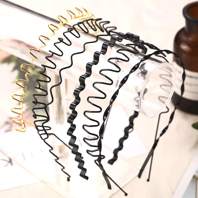 

Hot Sale Unisex Simple And Elegant Wave Shape Black Hair Clips Women Hairband Beauty Modeling Hair Clip Tool Hair Accessories