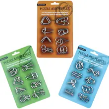 8 шт./SetMetal кольцо головоломка доступ волшебная игра-головоломка Unlink детская головоломка для развития интеллекта игрушка для детей обучающая игрушка Luban замок