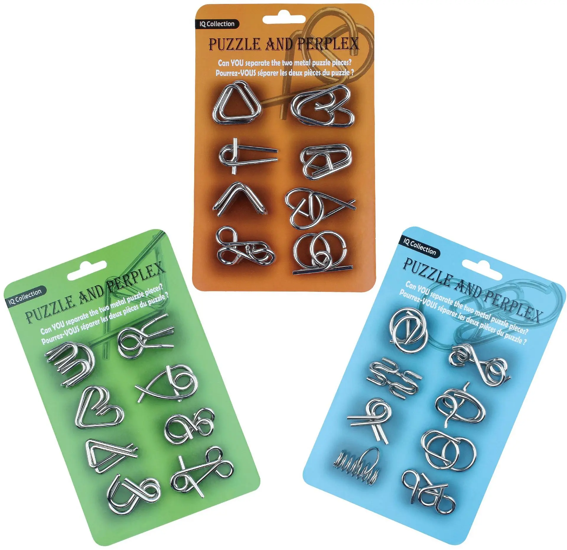 

8pcs/SetMetal Ring Puzzle Access Magic Unlink Game Toy Kids IQ Brain Teaser Toy Children Learning Educational Gift Luban Lock