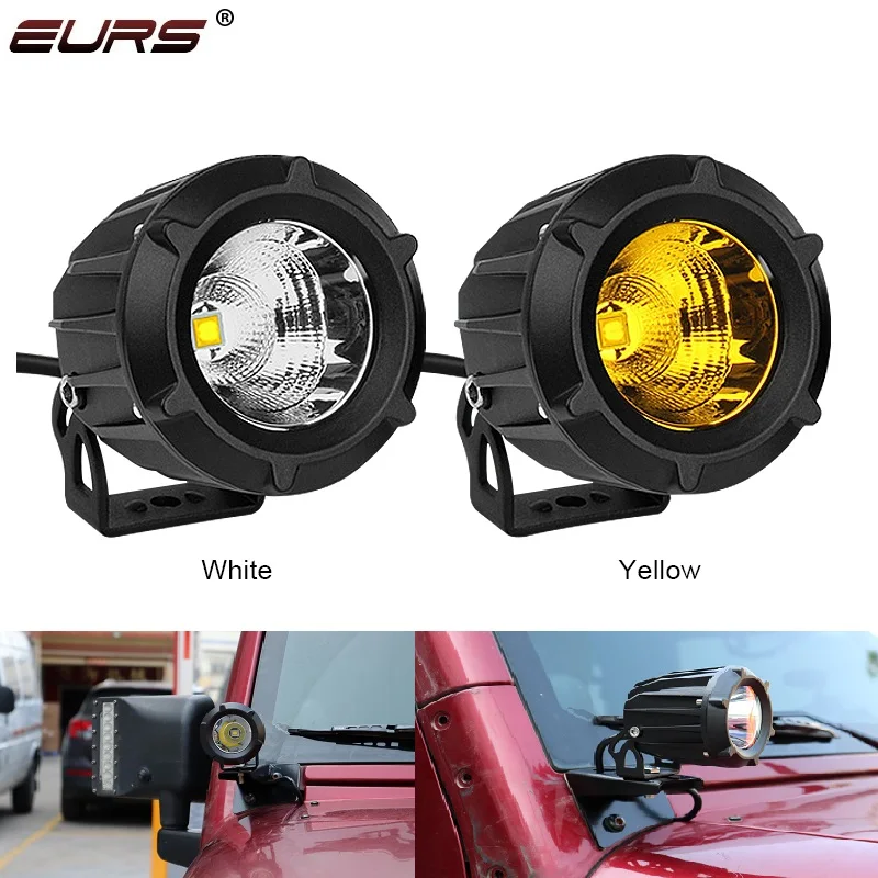 Eurs 25w Car Light Motorcyle Driving Lamp 3000k 6000k Auxiliary