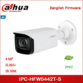 

Dahua IP camera IPC-HFW5442T-S 4MP WDR IR Bullet AI Network Camera support POE