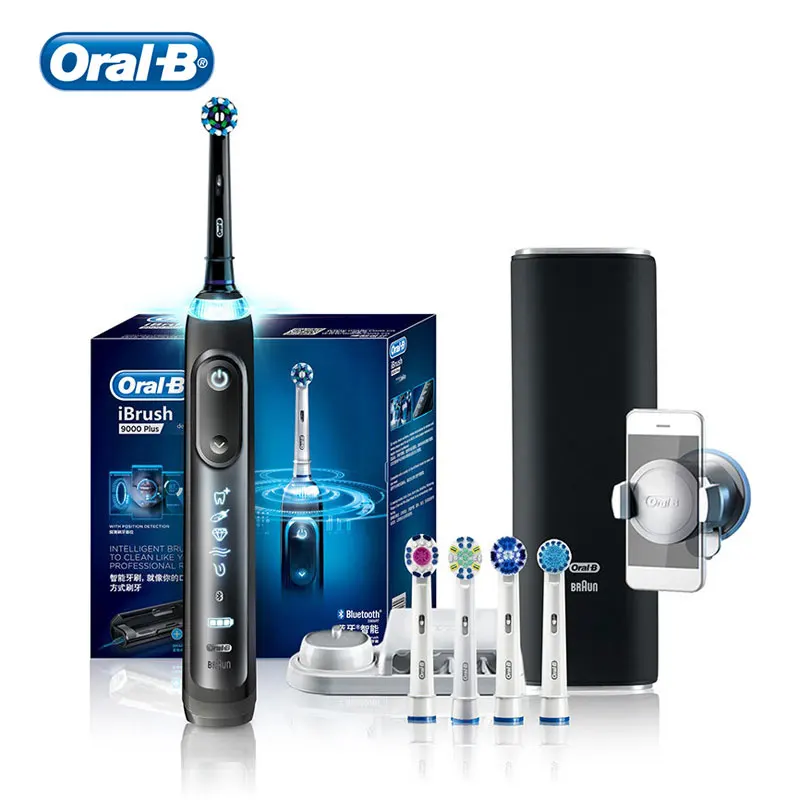 Oral B iBrush 9000 Rechargeable Electric Toothbrush 6 Mode Position Detection and Bluetooth Technology SmartRing Superior Clean Oral B iBrush 9000 Rechargeable Electric Toothbrush 6 Mode Position Detection and Bluetooth Technology SmartRing Superior Clean