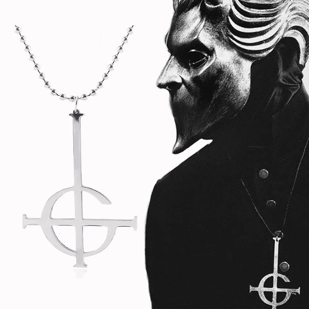 Ghost Nameless Ghouls Ожерелье Косплей B. C рок-н-ролл Группа аксессуары для костюма Grucifix