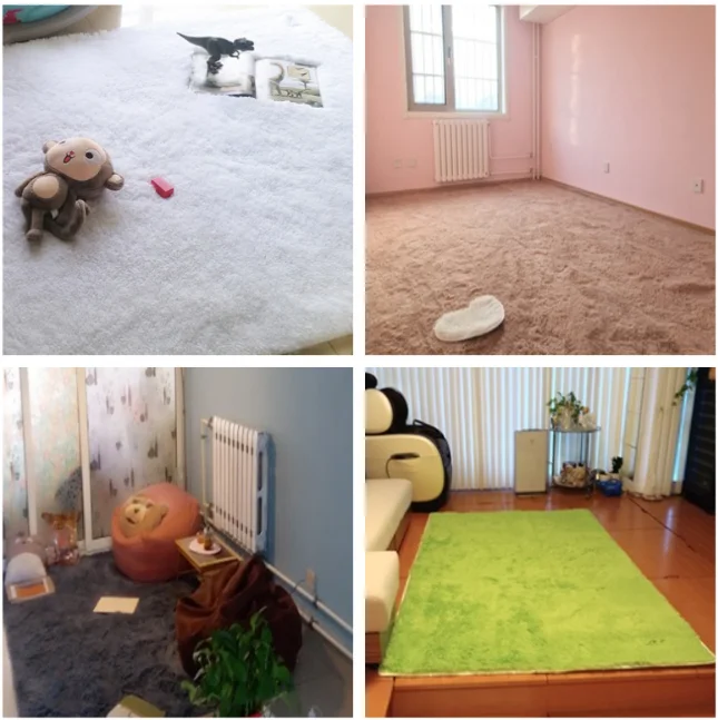 80x120 см большие мягкие пушистые коврики Нескользящие мохнатый ковер Обеденная дома Спальня коврик на коврике арабских цифр Гостиная