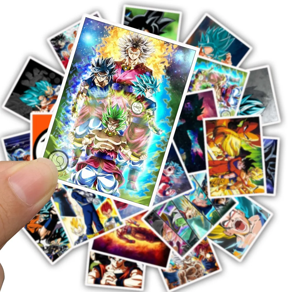 25 шт Харадзюку японская анимация Dragon Ball наклейка супер Саян Гоку скейтборд