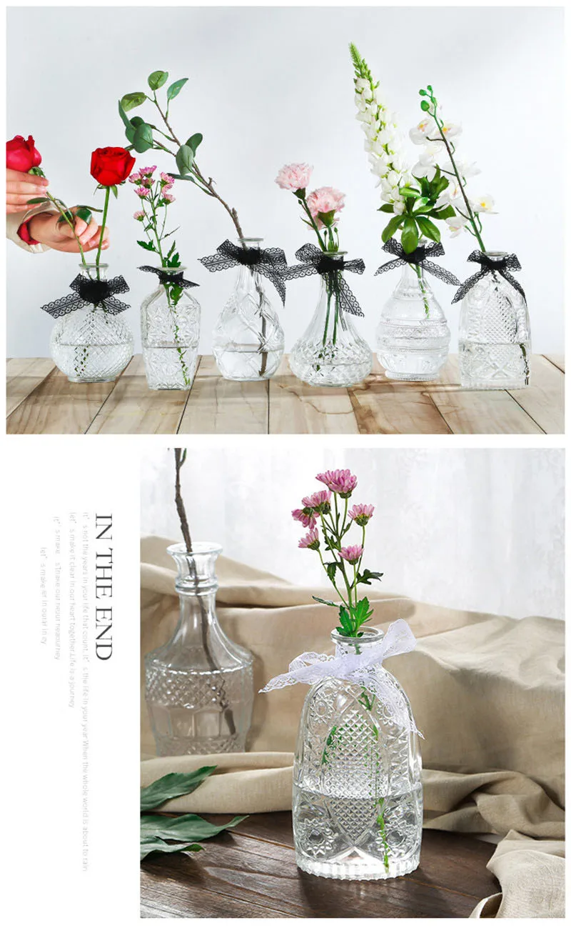 2019New скандинавском стиле Террариум Гидропонные вазы для растений винтажный цветочный горшок прозрачные вазы стеклянная столешница растение для украшения дома