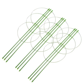 

8Pcs Plant Support Cage Garden Plant Support Ring Plant Stake Plant Support for Trellis, Climbing Plant, Flower 45cm