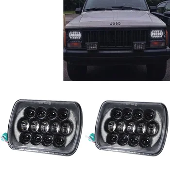 

DOT Approved 85W 5x7 7x6 Inch Rectangular LED Headlights with Hi-Lo Beam for Jeep Wrangler YJ XJ MJ Offroad Headlamp Replacement
