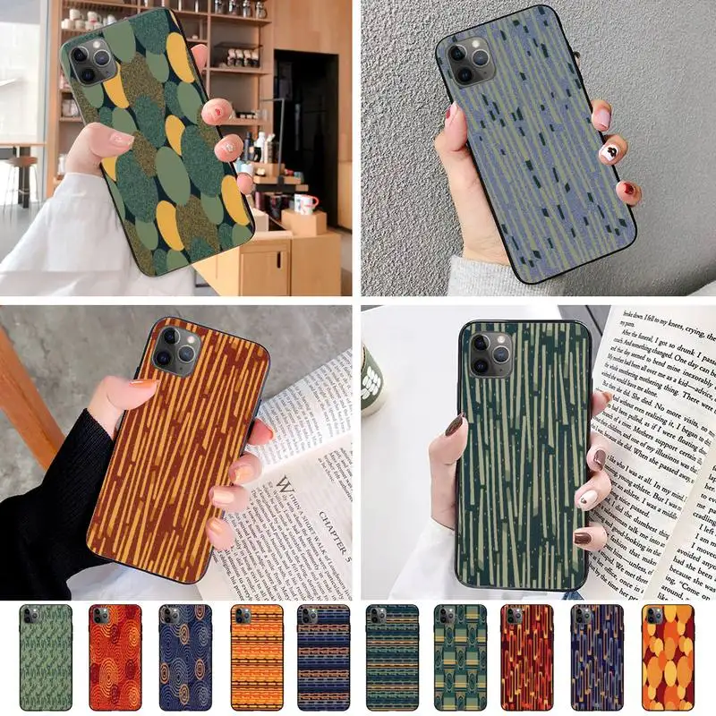 Круглый Стикеры черный мягкий чехол для телефона из ТПУ Iphone XS 11 11Pro 5 5s SE 6 6s плюс 7 8