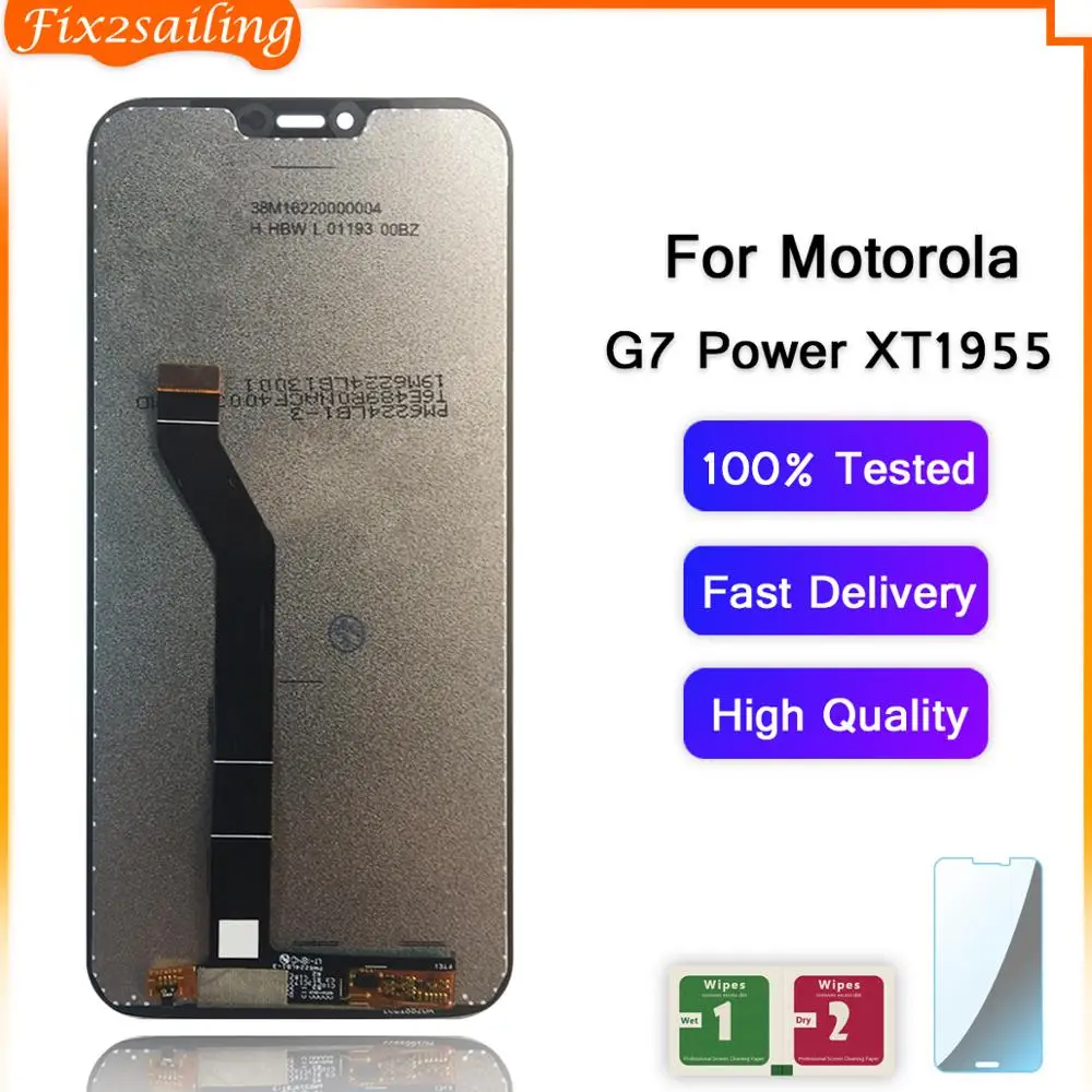 ЖК-дисплей для Motorola Moto G7 Power сенсорный экран сенсорная панель дигитайзер в сборе 6