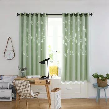 

Hollowed Out Garland Shading Window Blackout Curtain Drapes Purdah For Living Room Princess Children Room Baby Room Curtain